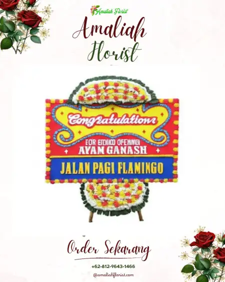 Sewa Papan Bunga Gudang Seng