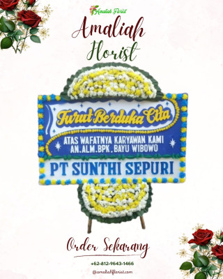 Papan Bunga Duka di Gudang Seng